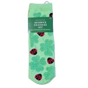 Bath & Body Works Shea-Infused Socks Lucky Shamrock St. Patrick's Day Green